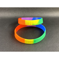 PRIDE Rainbow silicone bracelet