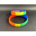 PRIDE Rainbow silicone bracelet