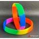 Silicone rainbow bracelet