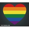 Pride Heart Sticker Aufkleber 10x11cm