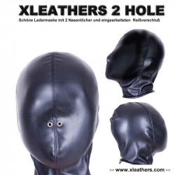xleathers Mask Bondage  -2 HOLE-