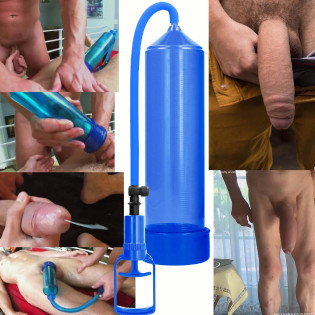 Cock Vakuum Pump 21,5 cm blue|® XLeathers|Tigerversand – we reply fast, even faster via WhatsApp! Fastest shipping from our warehouses in Germany and Switzerland.|Penispumpen