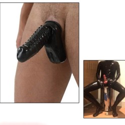 Woof!!Rubber Cock and Ball Sheath with Dots