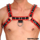 Xleather Harness Black - Red