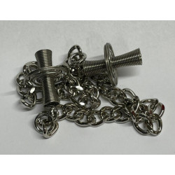 Small metal pince-nez clamps