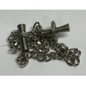 Small metal pince-nez clamps