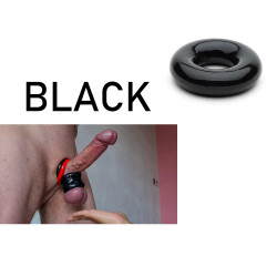 Sport Fucker Rubber Cockring Dark Black