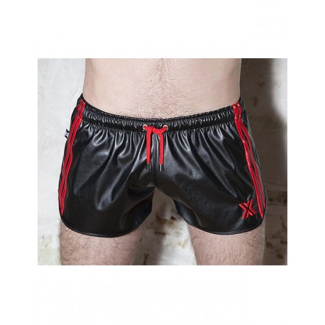 Boxer Barcelona Sexy Short Red Stripes schwarz / rot