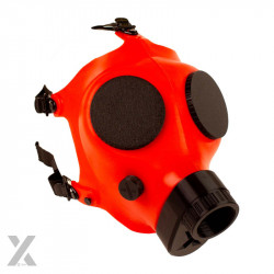 HEAVY BAD RED XTRM RUBBER MASK