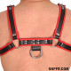 Xleather Harness Black - Red