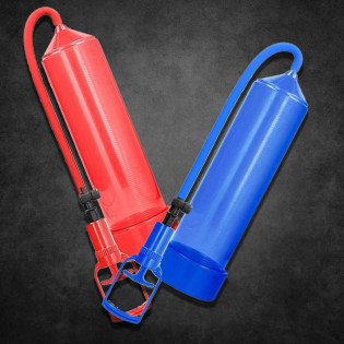Cock vacuum pump 21,5 cm blue|® XLeathers|TV|Pompes à pénis