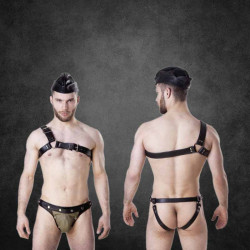 Leder-Harness Top