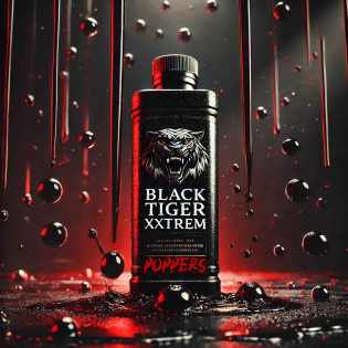 BLACK TIGER XXTREM (NEW FORMEL) 25 ml|ALPHA POPPERS|Tigerversand – we reply fast, even faster via WhatsApp! Fastest shipping from our warehouses in Germany and Switzerland.|Propyl Poppers
