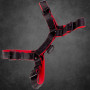 Titan BDSM robuster Harness Red/Schwarz|SAXOS.NET LEATHER|Tigerversand – we reply fast, even faster via WhatsApp! Fastest shipping from our warehouses in Germany and Switzerland.|BDSM Harness