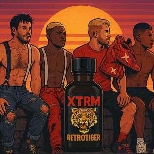 XTRM RETROTIGER 25 ml|BLACK TIGER POPPERS|Tigerversand – we reply fast, even faster via WhatsApp! Fastest shipping from our warehouses in Germany and Switzerland.|Pentylnitrit Poppers