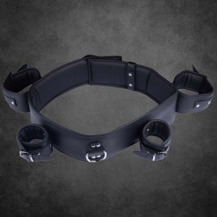 Wrist to Chest Restraint|® XLeathers|Tigerversand – we reply fast, even faster via WhatsApp! Fastest shipping from our warehouses in Germany and Switzerland.|BDSM bondage