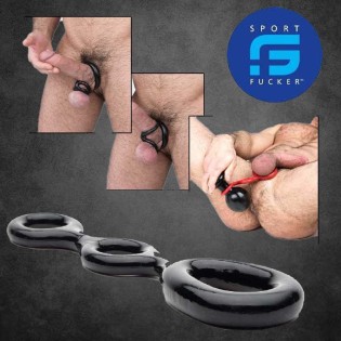 3 Way Cock - Ball & Asslock|SPORTFUCKER|Tigerversand – we reply fast, even faster via WhatsApp! Fastest shipping from our warehouses in Germany and Switzerland.|Ballstretcher