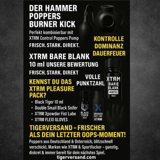 BARE BLANK PENTYL 10 ml|BLACK TIGER POPPERS|Tigerversand – we reply fast, even faster via WhatsApp! Fastest shipping from our warehouses in Germany and Switzerland.|Pentyl nitrite Poppers