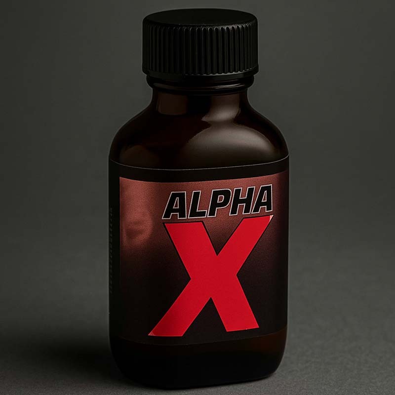 Alpha X Black 25 ml|BLACK TIGER POPPERS|Tigerversand – we reply fast, even faster via WhatsApp! Fastest shipping from our warehouses in Germany and Switzerland.|Propyl Poppers