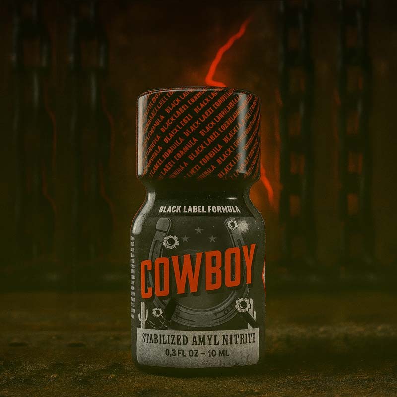 Cowboy Black Label 10ml|PWD EUROPE|Tigerversand – we reply fast, even faster via WhatsApp! Fastest shipping from our warehouses in Germany and Switzerland.|Amylnitrit Poppers
