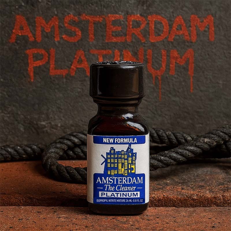 Amsterdam Platinum 24 ml|AMSTERDAM POPPERS|Tigerversand – we reply fast, even faster via WhatsApp! Fastest shipping from our warehouses in Germany and Switzerland.|Propyl Poppers