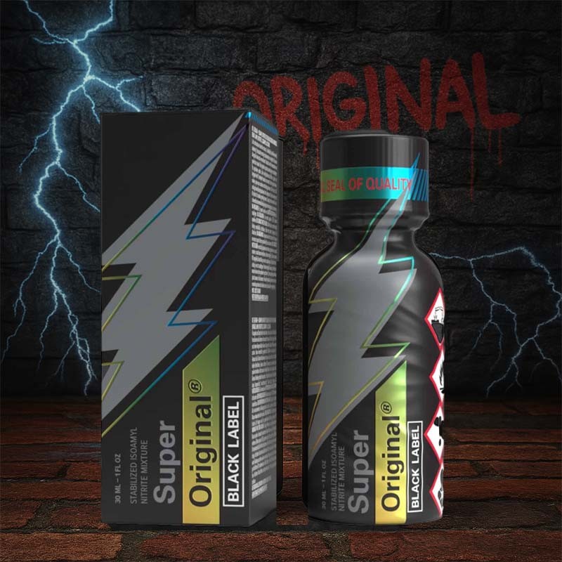 Super Original Black 30ml|PWD EUROPE|Tigerversand – we reply fast, even faster via WhatsApp! Fastest shipping from our warehouses in Germany and Switzerland.|Amylnitrit Poppers