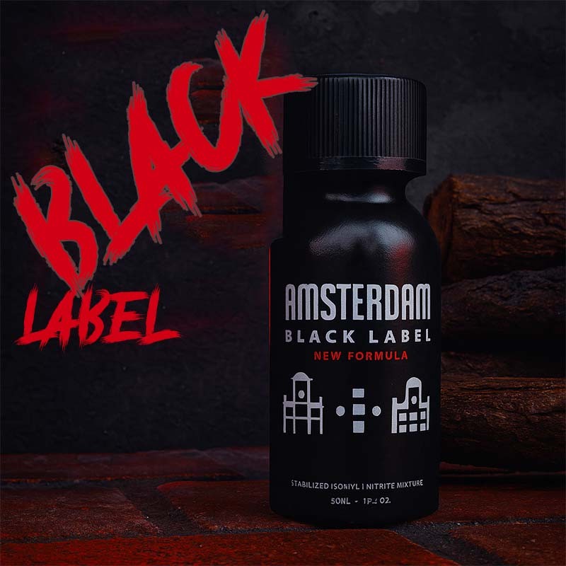 Amsterdam Black 30ml|PWD EUROPE|Tigerversand – we reply fast, even faster via WhatsApp! Fastest shipping from our warehouses in Germany and Switzerland.|Amylnitrit Poppers