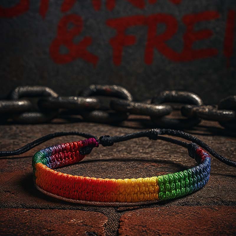 PRIDE Rainbow geflochtenes Regenbogen Armband|TOY PLAYER|Tigerversand – we reply fast, even faster via WhatsApp! Fastest shipping from our warehouses in Germany and Switzerland.|Gaypride