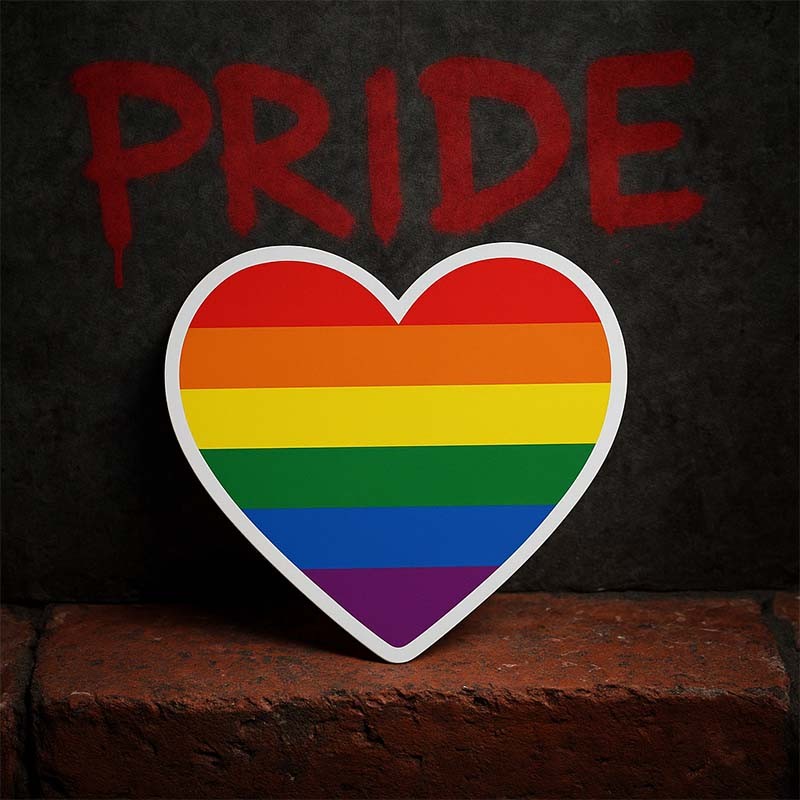 Pride Heart Sticker||Tigerversand – we reply fast, even faster via WhatsApp! Fastest shipping from our warehouses in Germany and Switzerland.|Gaypride