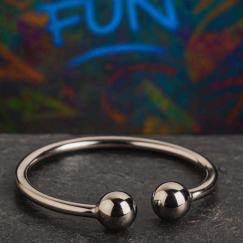 Glans Ring With Ball|TOY PLAYER|TV|Metalen penisringen