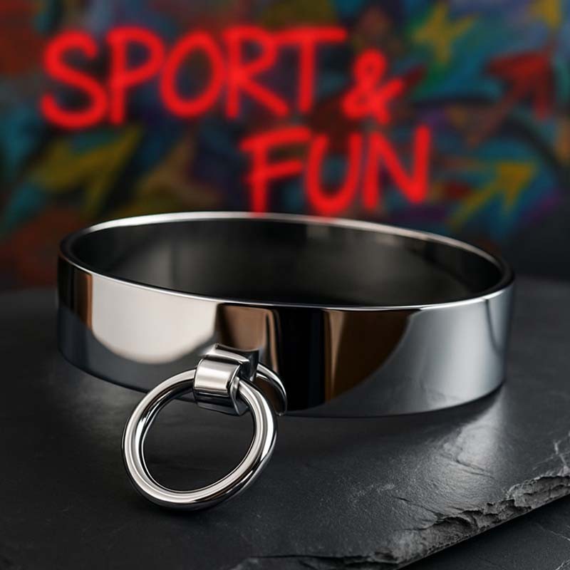 BDSM METALL HALSBAND "O RING"|® XLeathers|Tigerversand – we reply fast, even faster via WhatsApp! Fastest shipping from our warehouses in Germany and Switzerland.|BDSM & Masken