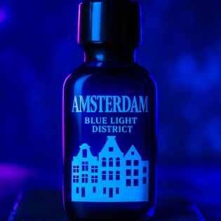 Amsterdam Blue Light District 24ml|PWD EUROPE|Tigerversand – we reply fast, even faster via WhatsApp! Fastest shipping from our warehouses in Germany and Switzerland.|Pentylnitrit Poppers