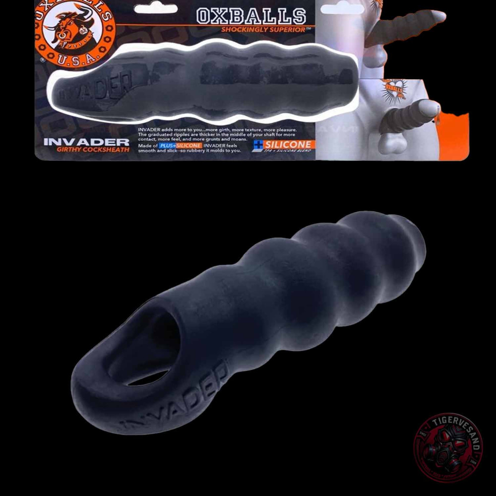 Oxballs INVADER Cocksheath Black Ice|SPORTFUCKER|Tigerversand – we reply fast, even faster via WhatsApp! Fastest shipping from our warehouses in Germany and Switzerland.|Anal toys