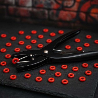 Kinkster Nipple Play + 150 rote Ringe|Alpha X|Tigerversand – we reply fast, even faster via WhatsApp! Fastest shipping from our warehouses in Germany and Switzerland.|Nippelklemmen