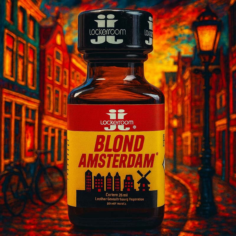 Amsterdam Blond 25ml|LOCKERROOM POPPERS|Tigerversand – we reply fast, even faster via WhatsApp! Fastest shipping from our warehouses in Germany and Switzerland.|Pentylnitriet Poppers