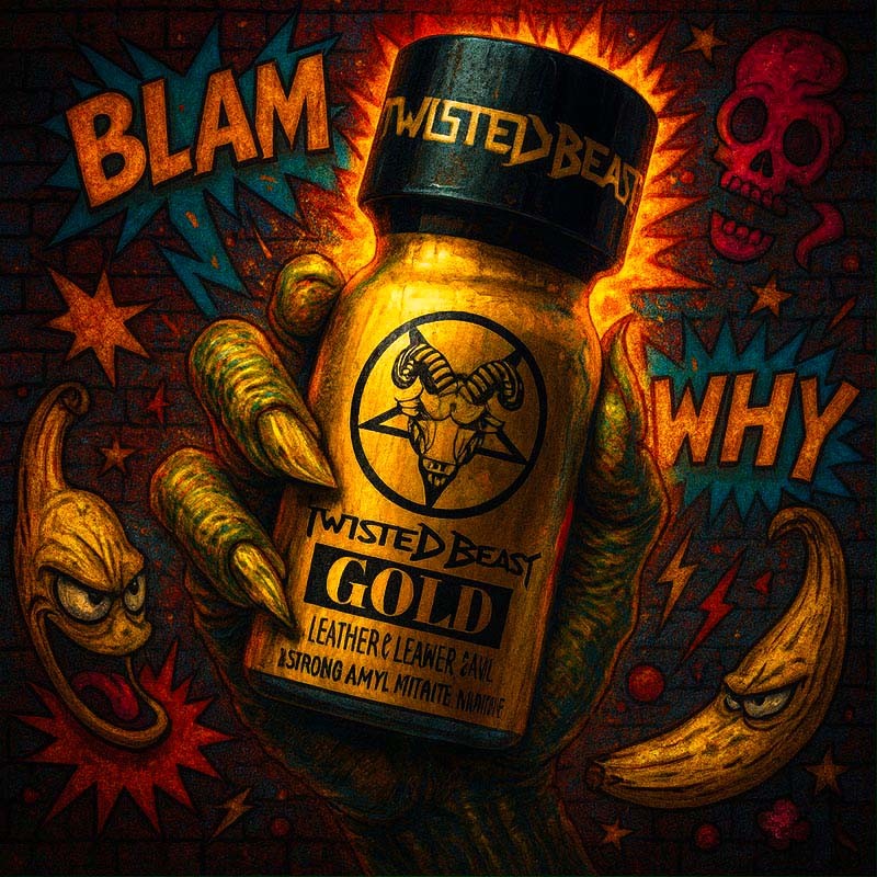 Twisted Beast Gold 10ml|PWD EUROPE|Tigerversand – we reply fast, even faster via WhatsApp! Fastest shipping from our warehouses in Germany and Switzerland.|Amylnitrit Poppers