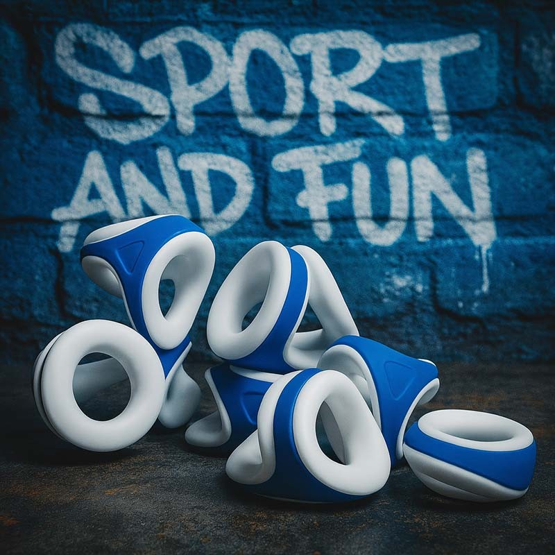White Blue Cocksling by Zoolix|Zoolix|Tigerversand – we reply fast, even faster via WhatsApp! Fastest shipping from our warehouses in Germany and Switzerland.|Ball stretcher