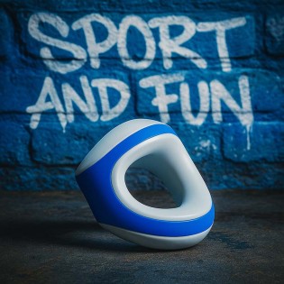 White Blue Cocksling by Zoolix|Zoolix|Tigerversand – we reply fast, even faster via WhatsApp! Fastest shipping from our warehouses in Germany and Switzerland.|Ball stretcher