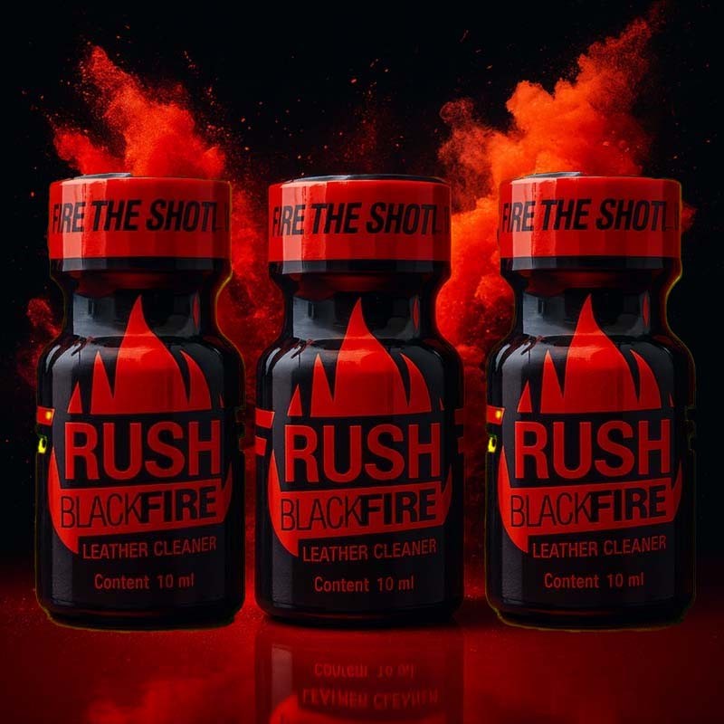 3x Rush Black Fire 10ml Deal|PREMIUM PENTYL|TV|Poppers & combinatiepakketten