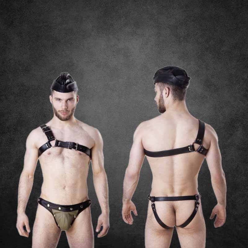 CHACE SOFT GENUINE LEATHER HARNESS|SAXOS.NET LEATHER|TV|BDSM Harness