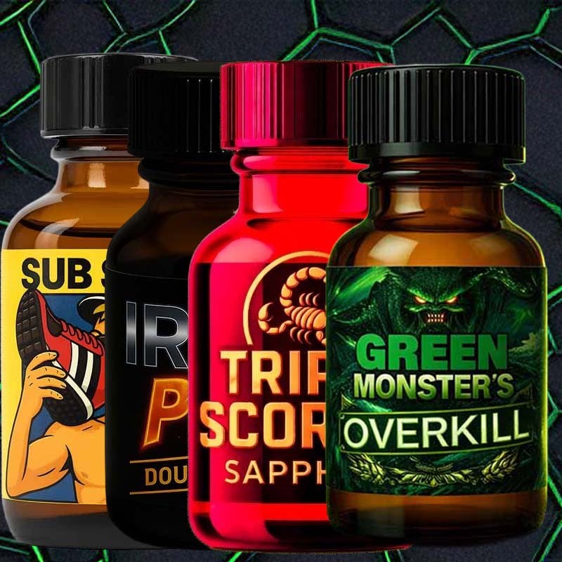 4 small kickburners|ALPHA POPPERS|TV|Mix nitrite Poppers