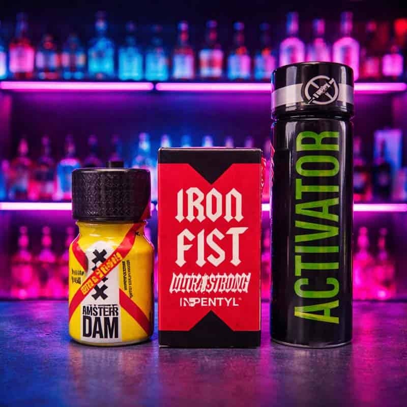 Mega Deal Adam – Iron – Activator|BLACK TIGER POPPERS|TV|Poppers & combinatiepakketten