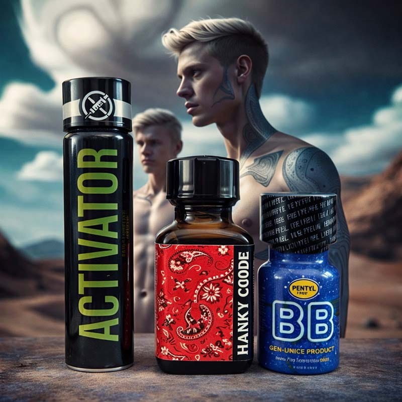 MEGA DEAL –ACTIV-HANKY-BB|BLACK TIGER POPPERS|TV|Poppers & combinatiepakketten