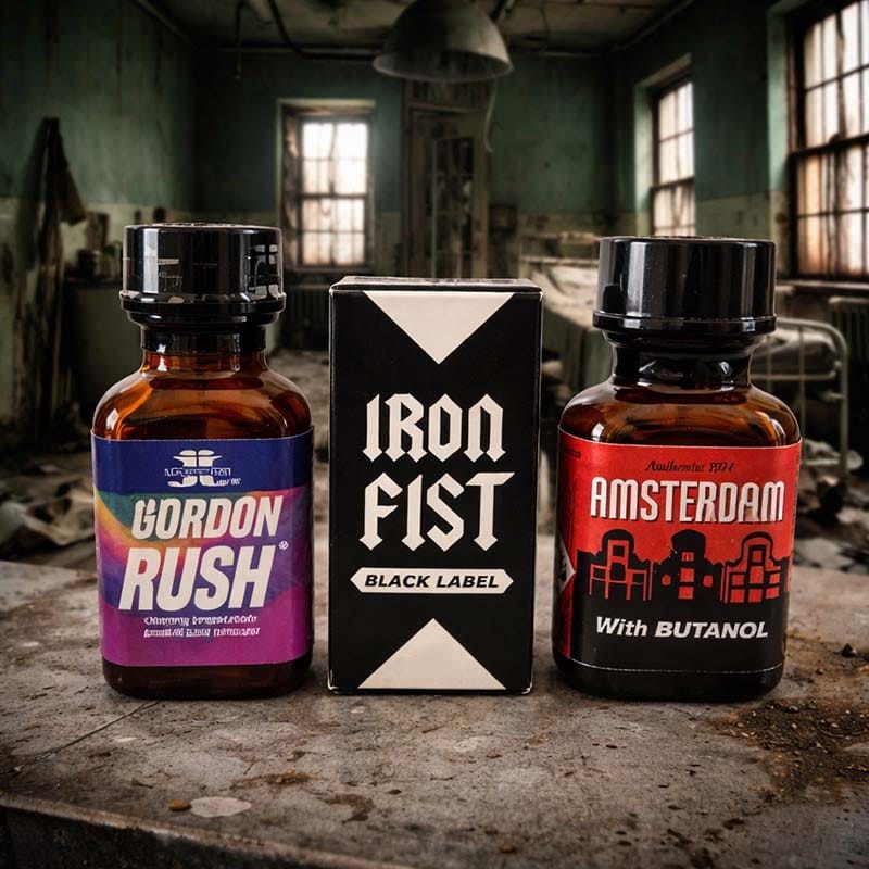 MEGA DEAL – IRON · AMSTERDAM · RUSH|BLACK TIGER POPPERS|TV|Poppers & combinatiepakketten