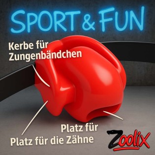 Silencilicone Ultra Restrictive Ball Gag with Rubber Strap|Zoolix|TV|Gag
