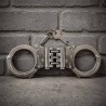 Hochsicherheits-Handschelle 3fachBreitscharnier|® XLeathers|TV|BDSM Fesseln