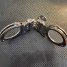 High-security handcuffs with triple wide hinge|® XLeathers|TV|Bondage BDSM
