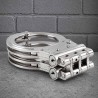 High-security handcuffs with triple wide hinge|® XLeathers|TV|Bondage BDSM