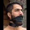 Over the Leather Mouth Gag w/ Silicone Ball|® XLeathers|TV|Baillons