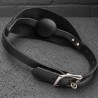 Over the Leather Mouth Gag w/ Silicone Ball|® XLeathers|TV|Baillons